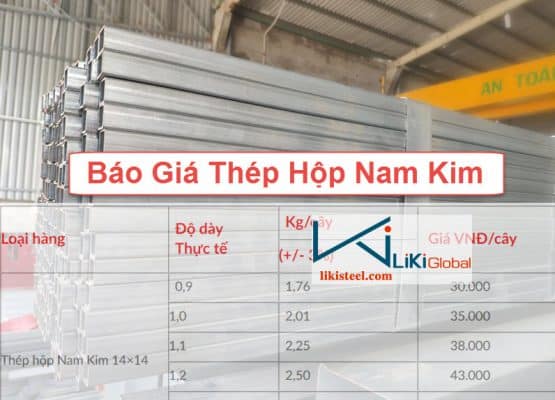 Báo giá thép hộp Nam Kim