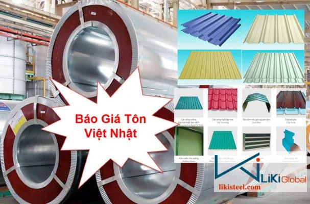 Báo giá tôn Việt Nhật mới nhất