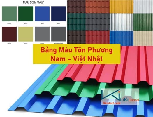 Màu tôn Phương Nam - Việt Nhật SSSC Mới Nhất