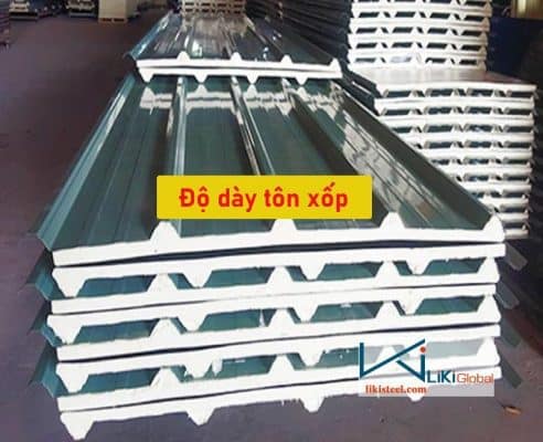 Cùng Liki Steel tìm hiểu độ dày kích thước tôn xốp mới - chuẩn nhất