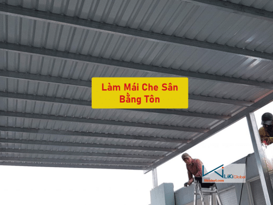 Tham Khảo Mẫu Làm Mái Che Sân Bằng Tôn Đẹp Hút Mắt - Phổ Biến Hiện Nay