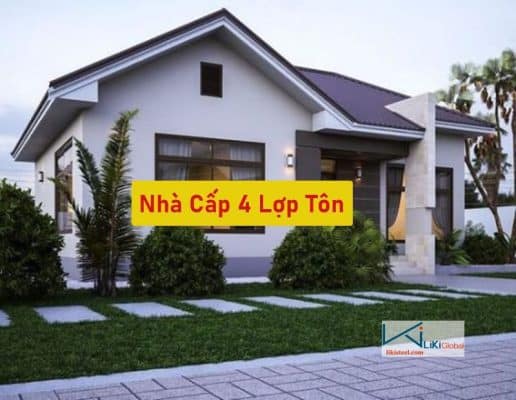 Tham khảo các mẫu nhà cấp 4 lợp tôn đẹp nhất - phổ biến hiện nay