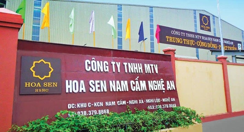 Nhà máy tôn Hoa Sen Nghệ An