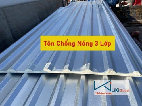 Tham khảo bảng giá tôn chống nóng 3 lớp mới nhất hiện nay - Liên hệ ngay CK 5%