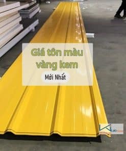 Tham khảo bảng giá tôn màu vàng kem mới nhất - Liên hệ ngay Ck 5%