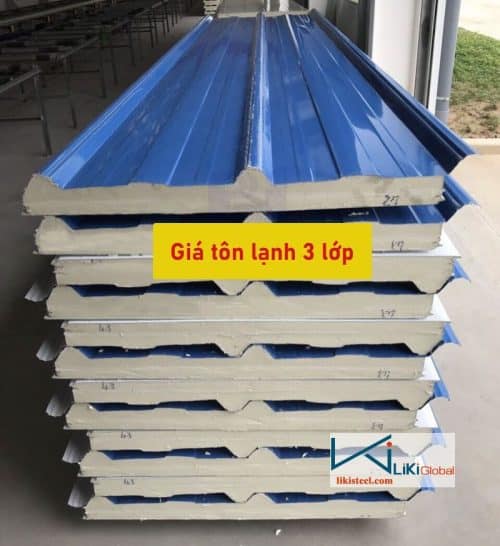 Tham khảo giá tôn lạnh 3 lớp mới nhất hiện nay - Liên hệ ngay nhận ưu đãi 5%