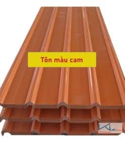 Tham khảo bảng giá tôn màu cam mới nhất hiện nay