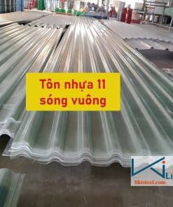 Tham khảo bảng giá tôn nhựa 11 sóng vuông mới nhất hiện nay