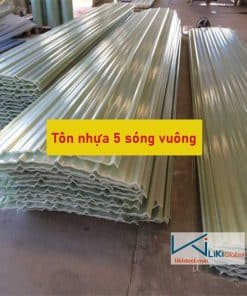 Tham khảo bảng giá tôn nhựa 5 sóng vuông mới nhất hôm nay - Liên hệ ngay CK 5%