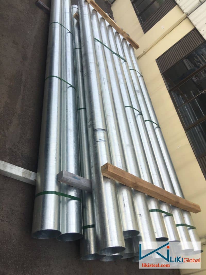 Ống thép mạ kẽm nhúng nóng Hòa Phát được phủ một lớp kẽm bên ngoài, giúp tăng độ bền cho sản phẩm