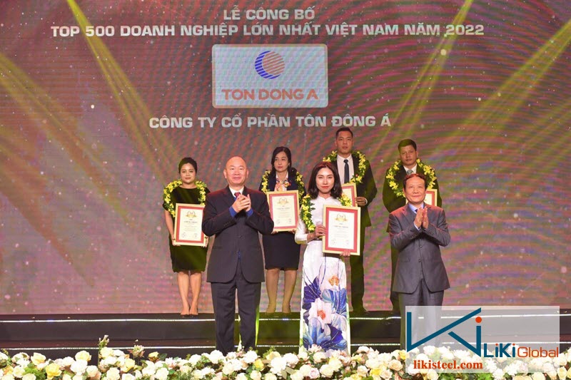 Lễ trao giải thưởng 500 doanh nghiệp Top đầu của Tôn Đông Á